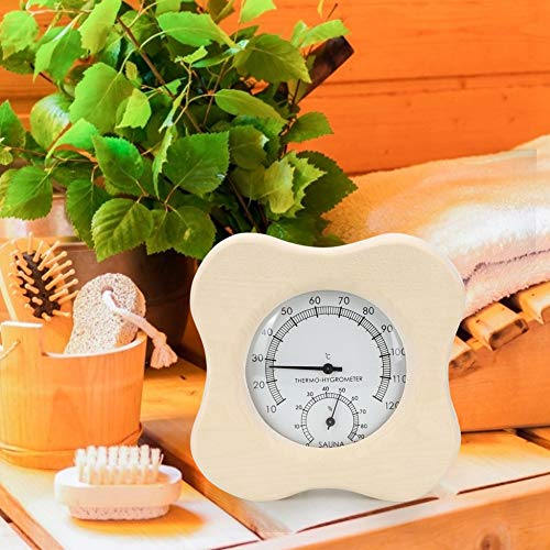 Mumusuki Sauna 2-in-1 Pflaumensorte Holz Thermometer Hygrometer - 6