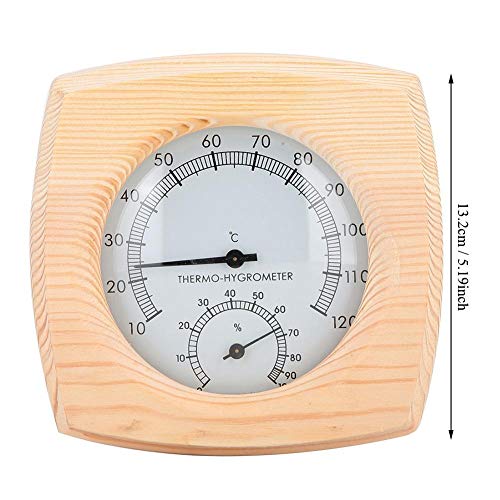 Hölzerne Sauna Hygrothermograph Thermometer Hygrometer - 5