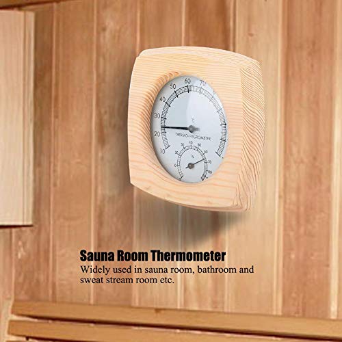 Hölzerne Sauna Hygrothermograph Thermometer Hygrometer - 8