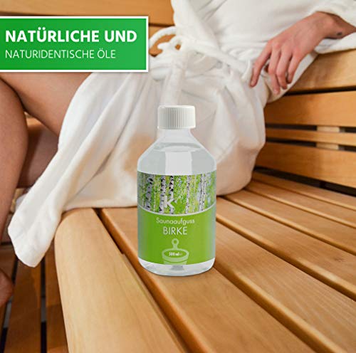 KK Sauna Aufguss Konzentrate PREMIUM – Made in Germany – Duftsorte Birke – 500 ml Flasche - 7