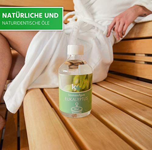 KK Sauna Aufguss Konzentrate PREMIUM – Made in Germany – Duftsorte Eukalyptus – 500 ml Flasche - 7