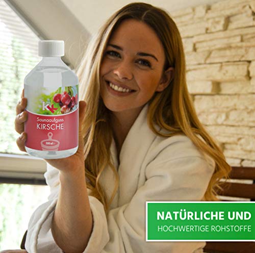 KK Sauna Aufguss Konzentrate PREMIUM – Made in Germany – Duftsorte Kirsche – 500 ml Flasche - 3