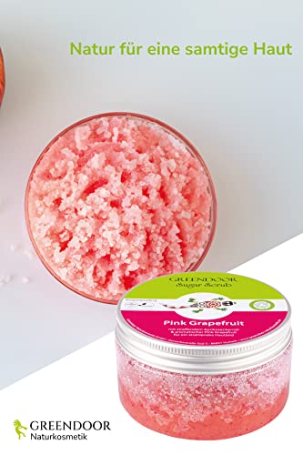 Greendoor Körperpeeling Sugar Scrub Pink Grapefruit 230g, Zucker Peeling ohne Mikroplastik, natürliches Duschpeeling, Naturkosmetik für Damen und Männer, vegan - 5