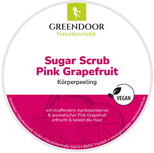 Greendoor Körperpeeling Sugar Scrub Pink Grapefruit 230g, Zucker Peeling ohne Mikroplastik, natürliches Duschpeeling, Naturkosmetik für Damen und Männer, vegan - 7