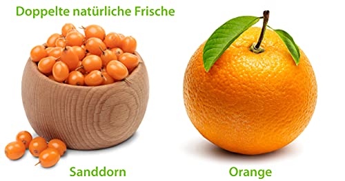 Greendoor Körperpeeling Sugar Scrub Sanddorn Orange, Zucker Peeling ohne Farbstoffe, Duschpeeling ohne Mikroplastik, Hautpeeling ohne Konservierungsmittel, 230g, für strahlende Haut - 2