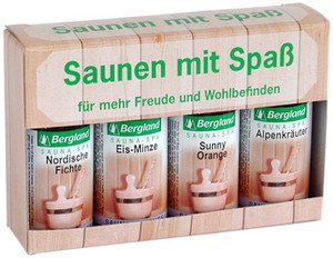 Bergland Sauna-Aufguss 4 x 50ml, zertifizierte Naturkosmetik