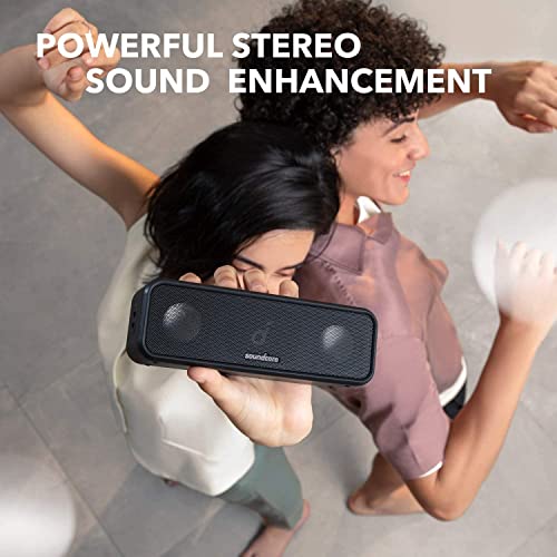 Soundcore 3 Bluetooth Lautsprecher von Anker, mit Stereo-Sound, Audiotreiber mit Titan-Membran, PartyCast, BassUp, 24 Stunden Akku, IPX7 Wasserschutz, individueller EQ, für Zuhause, Draußen, Garten - 2