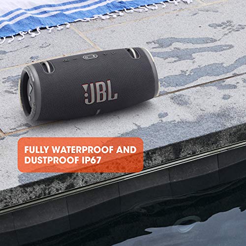 JBL Xtreme 3 Musikbox in Schwarz – Wasserdichter, portabler Stereo Bluetooth Speaker mit integrierter Powerbank – Mit nur einer Akku-Ladung bis zu 15 Stunden Musikgenuss - 5
