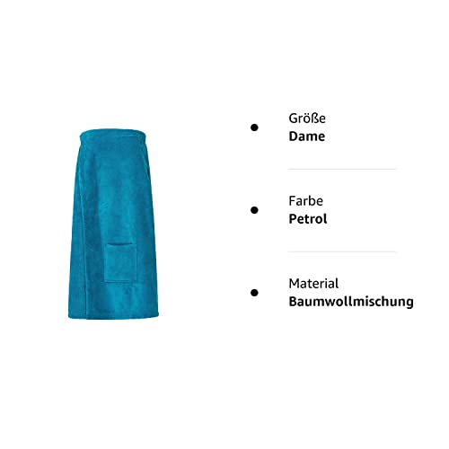 Luxus Saunakilt / Sauna-Kilt Twin-Star für Damen von Floringo (petrol) - 8