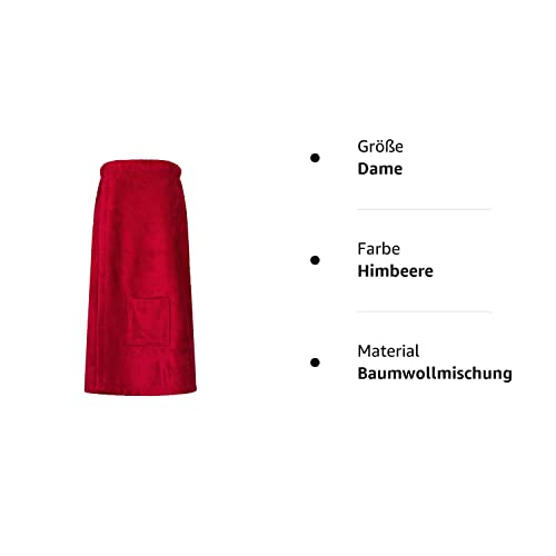 Floringo Luxus Saunakilt / Sauna-Kilt Twin-Star für Damen Himbeere - 8