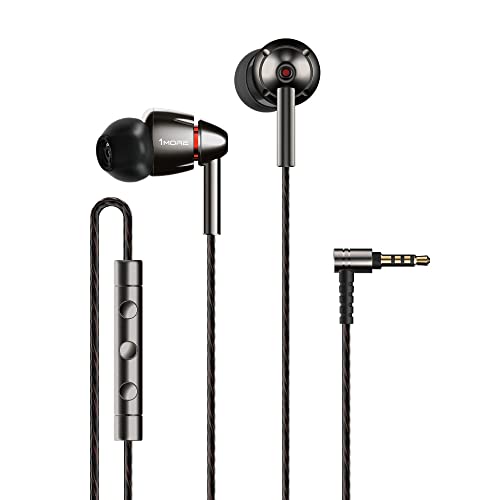 1MORE E1010 Quad-driver Hi-Fi Kopfhörer In-Ear Ohrhörer Hi-Res Audio mit Mikrofon und Fernbedienung Kompatibel mit iOS und Android