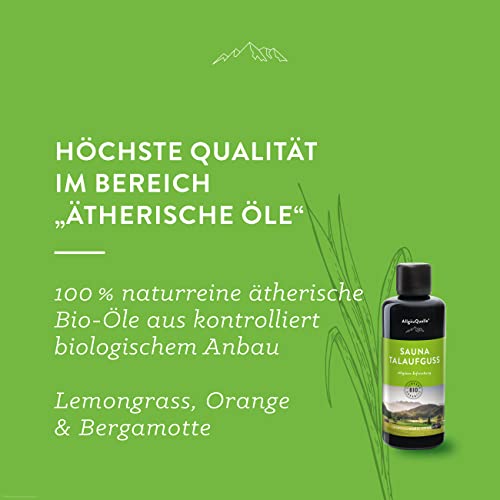 AllgäuQuelle Saunaaufguss mit 100% BIO-Öle Erfrischung Lemongrass Orange Bergamotte - 2