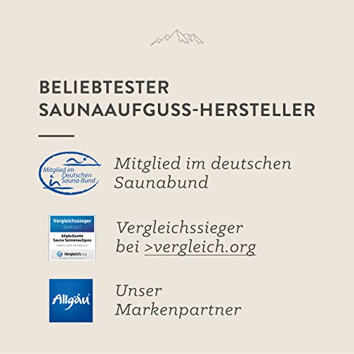 AllgäuQuelle Saunaaufguss mit 100% BIO-Öle | Allgäuer Jungbrunnen mit Saunaduft Ylang-Ylang und Lemongrass - 3