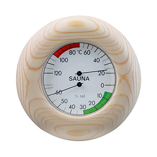 Hifuture Sauna Eimer Set 7L Sauna Kübel mit Kelle, Schöpfkelle, Thermometer/Hygrometer, Sanduhr und Aromaschale - 5