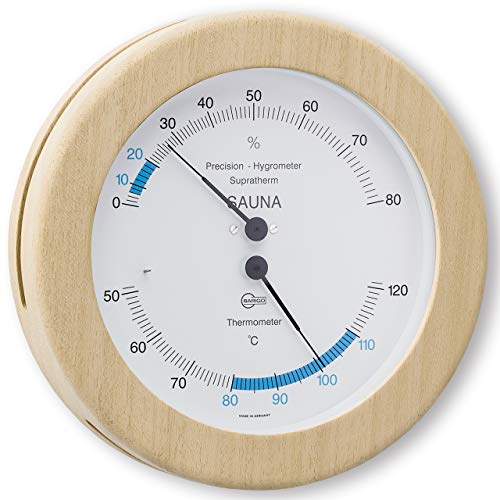 Sauna Thermometer Klimamesser Edelstahl Saunazubehör 