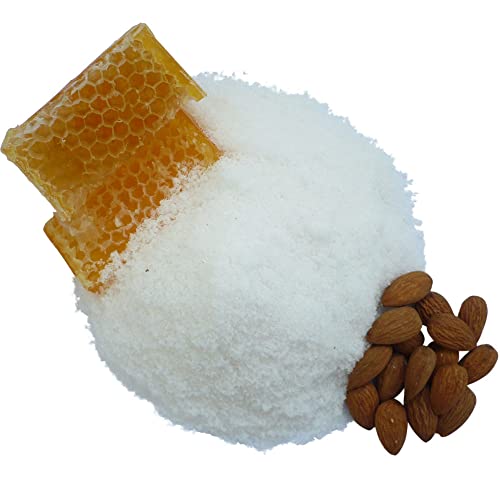 Sauna Salz Peeling – Honig Mandel 400g – Meersalz m. Jojobaöl Vitamin E - 4
