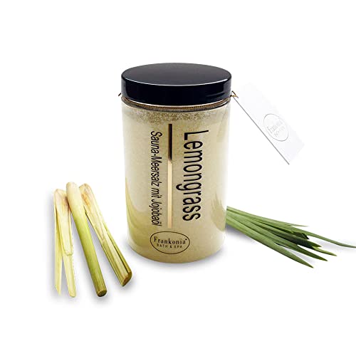 Sauna Salz Peeling – Lemongrass 400g - Meersalz m. Jojobaöl Vitamin E