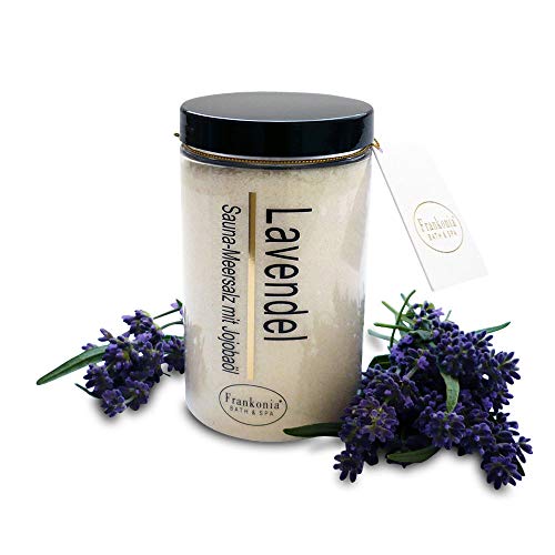 Sauna Salz Peeling – Lavendel 400g - Meersalz m. Jojobaöl Vitamin E