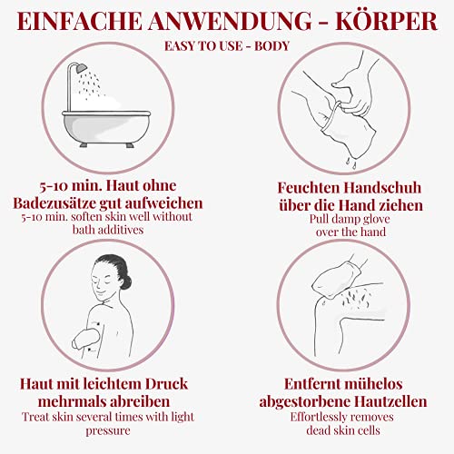 Carenesse Hamam Peelinghandschuh fest I Porentiefes Körperpeeling - 5