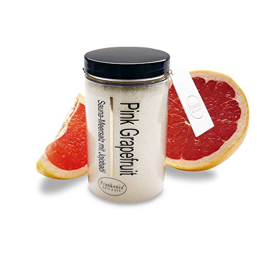 Sauna Salz Peeling – Pink Grapefruit 400g - Meersalz m. Jojobaöl Vitamin E