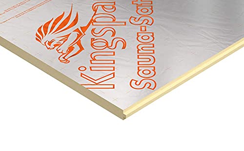 5 Stk. Kingspan SPU Sauna Dämmplatte 600x1200x30mm Isoliermaterial Dämm Material Isolierung für den Saunabau