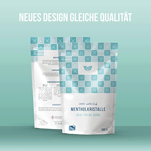 DIYer® – 500 g Mentholkristalle Saunakristalle – 100% reines Minzöl – pharmazeutische Qualität für Sauna Aufgüsse - 2