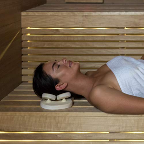 Abachi Holz – Sauna Kissen Kopfstütze ergonomisch perfekt für jeden Kopf - 2