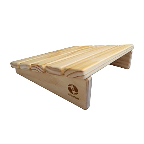 SudoreWell® Sauna Kopfstütze, Exklusiv aus hochwertigem Espenholz - 2