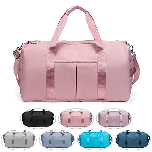 FEDUAN das Original, Saunatasche, Sporttasche, Reisetasche wasserdicht mit Schuhfach & Nassfach für Männer und Frauen - Farbe: L Rosa