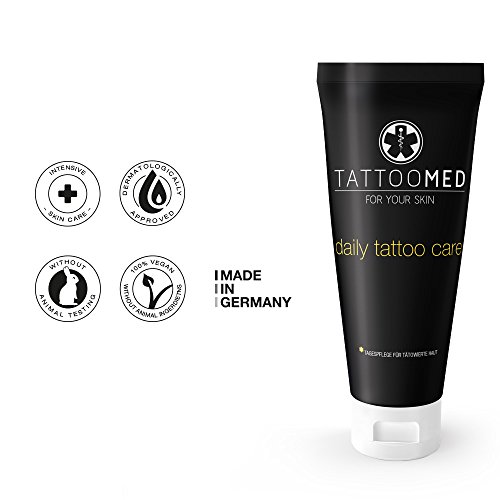 TattooMed Tattoo-Pflege für tätowierte Haut, Daily Tattoo Care Creme, 1er Pack (1 x 100 ml) - 4