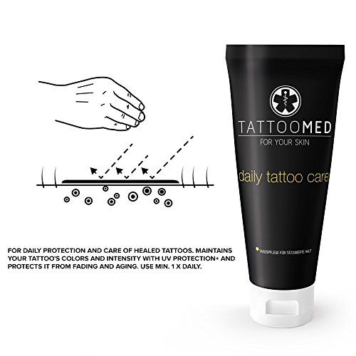 TattooMed Tattoo-Pflege für tätowierte Haut, Daily Tattoo Care Creme, 1er Pack (1 x 100 ml) - 5