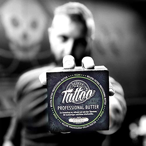 Believa Tattoo Aftercare Butter – Vegane Tattoopflege Creme 250ml - 6