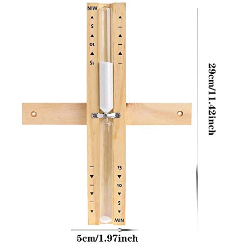 Sauna Thermometer Sanduhr, Senteen 2pcs 15/30 Minuten Timer mit drehbarer Sanduhr - 2