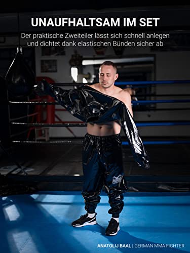 Phantom Schwitzanzug – Sauna Suit zum Abnehmen – Herren, Damen Sweatsuit (L/XL) - 6