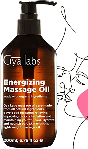 Energizing Massage Oil für Männer und Frauen Natürliche Körperbehandlung Muskelentspannung Hautpflege für Akne und Falten - Gya Labs