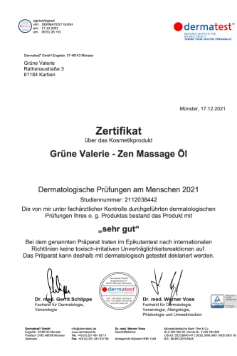 Zen Massageöl 500 ML mit süßen Mandeln | XXL von Grüne Valerie| Entspannt den Geist und beruhigt die Gefühlswelt | Relax! | Made in Italy - 6