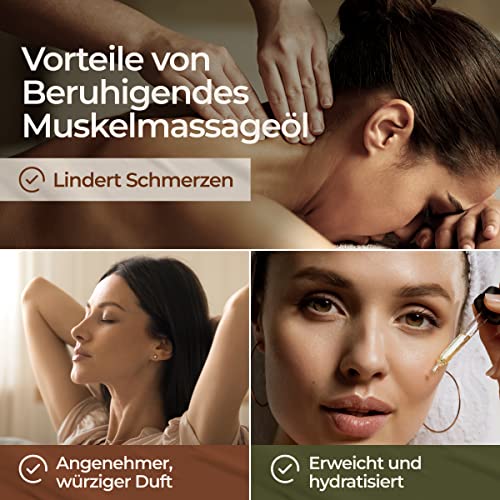 Beruhigendes Massageöl (200 ml) zum Abbau von Stress im ganzen Körper, lindern Angstzustände und verbessern die Schlafqualität – Gya Labs - 5