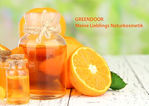 500ml Greendoor Massageöl Orange, BIO Jojobaöl Aprikosenkernöl und natürlich reines ätherisches Orangen-Öl, veganes Körperöl - 3