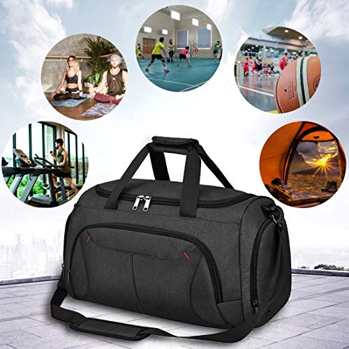 NUBILY Sporttasche Saunatasche Reisetasche mit Schuhfach Große Wasserdicht Fitnesstasche Trainingstasche Gym Sport Tasche Handgepäck für Männer und Frauen - 5