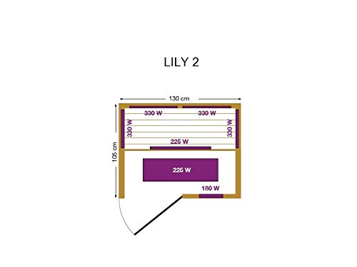 Mountfield Infrarot Sauna Lily 2 für 2 Personen – Wellness-Feeling in den eigenen vier Wänden - 5