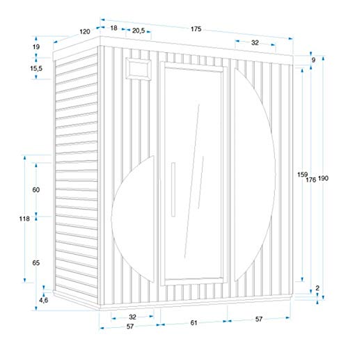 Mountfield Infrarot Sauna Rowen - 2