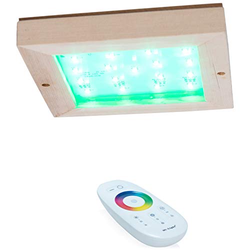 SULENO Saunalampe LUNA FARBLICHT LED RGB Saunaleuchte farbig mit Fernbedienung - 3