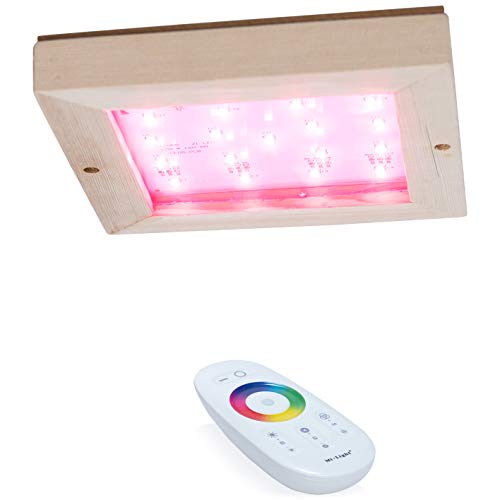 SULENO Saunalampe LUNA FARBLICHT LED RGB Saunaleuchte farbig mit Fernbedienung - 4