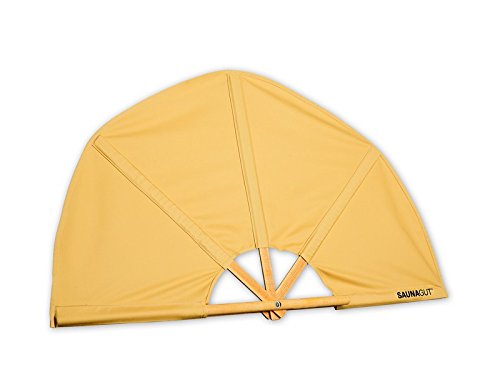 Weiß Aufgussfächer, 105 cm Spannweite, Fächer Aufguss - 6
