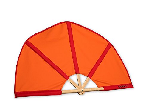 Weiß Aufgussfächer, 105 cm Spannweite, Fächer Aufguss - 7