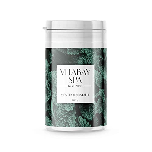 Vitabay Mentholkristalle für erfrischende Saunaaufgüsse 100 g • 100% Minzöl • Naturrein - 2