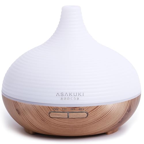 ASAKUKI 300ml Aroma Diffuser für Duftöle, Premium...
