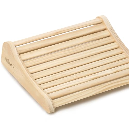 valuents® Sauna Kopfstütze aus Holz – ergonomisch –...
