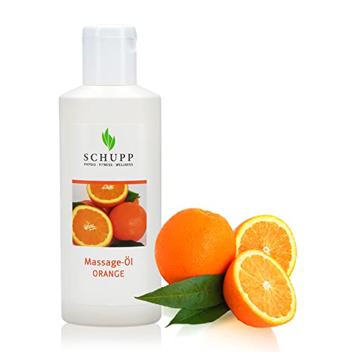 SCHUPP Massage-Öl Orange, 200ml - Massageöl für gute...