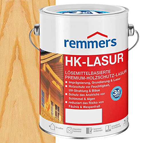 Remmers HK-Lasur farblos, 5 Liter, Holzlasur aussen, 3facher...